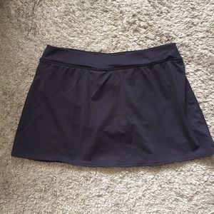 black dark blue purple skirt bikini swim bottoms